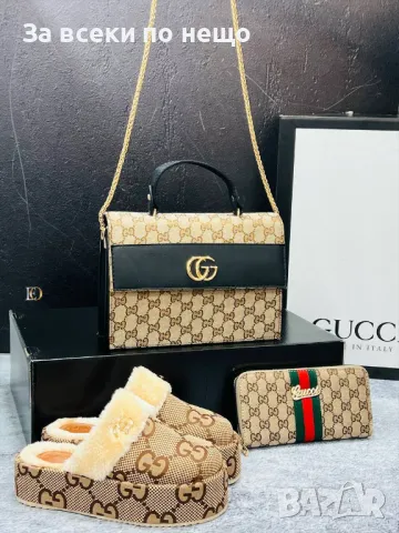 Дамски чехли Gucci - 2 налични цвята Код D964, снимка 7 - Чехли - 47318992