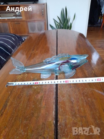 Стъклена фигура,фигурка,риба #3, снимка 3 - Други ценни предмети - 43104458