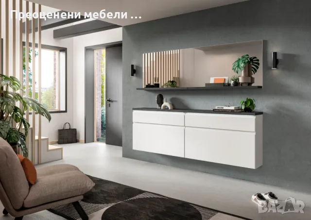 Панел с Огледало и полица Skoskap внос от Германия, снимка 5 - Огледала - 50232070