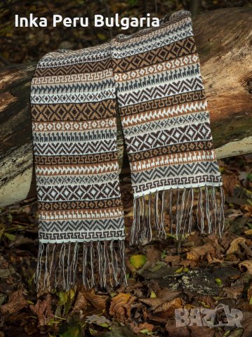 Перуански шал с вълна на алпака различни цветове, снимка 1 - Шалове - 42945727