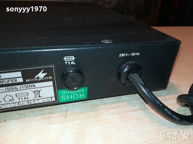 monacor sa-230 stereo amplifier 1305211042, снимка 6 - Ресийвъри, усилватели, смесителни пултове - 32859553