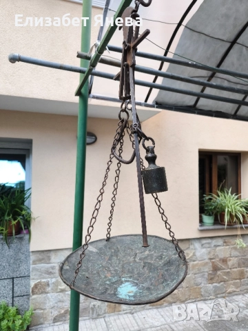 Стар търговски кантар паланца, снимка 7 - Антикварни и старинни предмети - 51783229