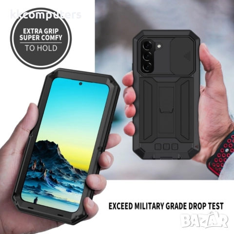 Samsung Galaxy S22 5G R-Just Удароустойчив/Водоустойчив Калъф 360 Градуса Защита и Протектор, снимка 7 - Калъфи, кейсове - 52248441