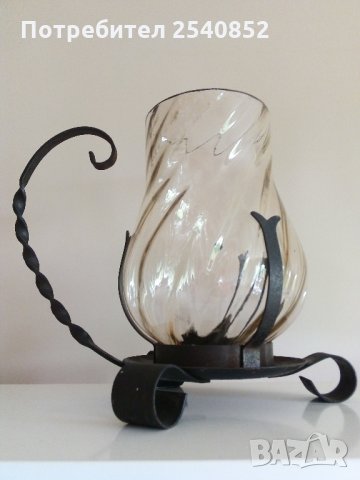 Стар свещник от ковано желязо 