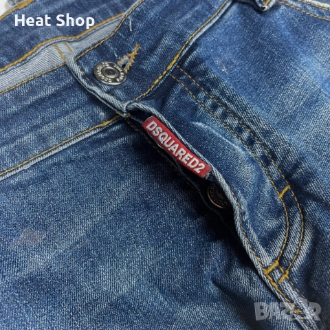 Мъжки дънки Dsquared2 Paint Splashed Distressed Denim Jeans, снимка 3 - Дънки - 48576422