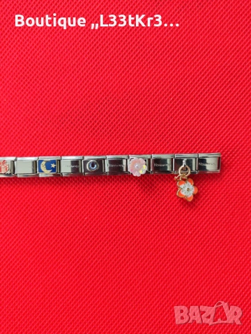 Елегантна дамска гривна от неръждаема стомана, Nomination style, снимка 3 - Гривни - 53438645