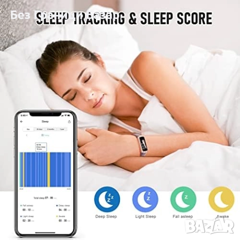 Нова Смарт гривна с цветен дисплей, крачкомер, сън, калории, известия, снимка 4 - Смарт гривни - 51897697