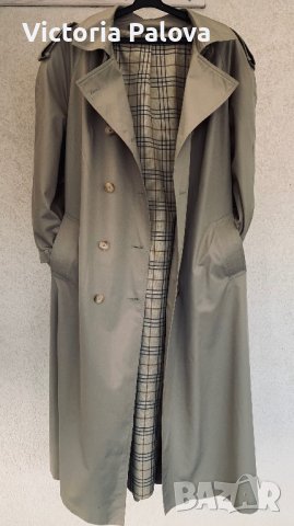 Идеален модерен тренчкот/шлифер DELMOD, снимка 2 - Палта, манта - 39742840