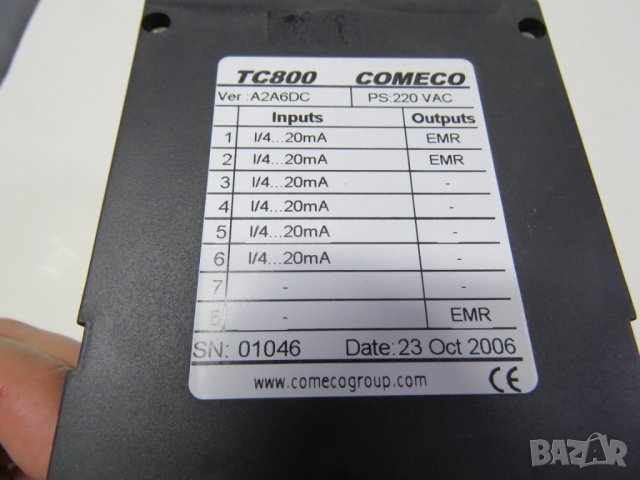 Процес – индикатор ТС800 6- канален 220VAC Вход :6х4-20мА изходи :EMR-3A/250V, снимка 2 - Друга електроника - 28400907