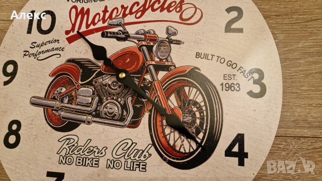 Голям рокерски часивник– 33.5см, снимка 2 - Стенни часовници - 39814739