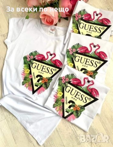 Дамска тениска Guess 👚 Дамска блуза с къс ръкав Гес - Различни цветове, снимка 4 - Тениски - 43695273