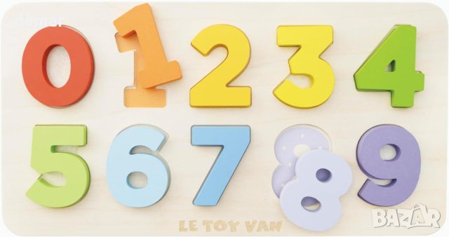 Le Toy Van Пъзел за броене за малки деца