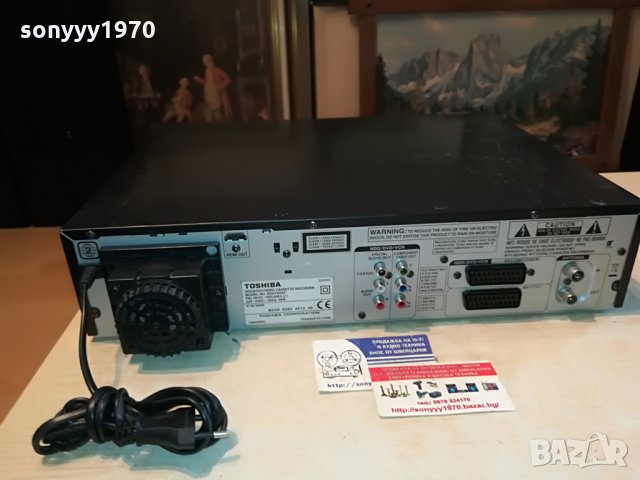 TOSHIBA RDXV50KF hifi VCR/HDD/DVD/USB/DVB/HDMI RECORDER 3007211210, снимка 3 - Плейъри, домашно кино, прожектори - 33669327