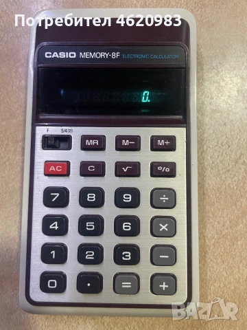 Електронен Калкулатор Касио Casio Memory-8A Electronic Made In Japan, снимка 5 - Друга електроника - 52080036