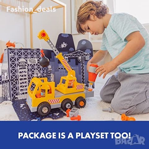 Нова STEM играчка бормашина камион деца 3+ подарък обучение игра, снимка 5 - Образователни игри - 40699541