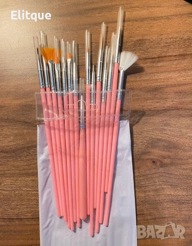 Комплект от 15 броя четки за маникюр и педикюр ZJY53