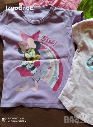 5г Лот 3 блузки с къс ръкав и потниче -Общо за 4,50лв, снимка 5 - Детски тениски и потници - 28976778