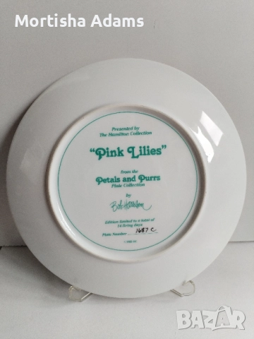 Декоративна чиния- коте, снимка 3 - Колекции - 52118180