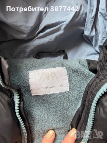 Детско яке Zara 18/24 в. - 10 €, снимка 2 - Бебешки якета и елеци - 53504038