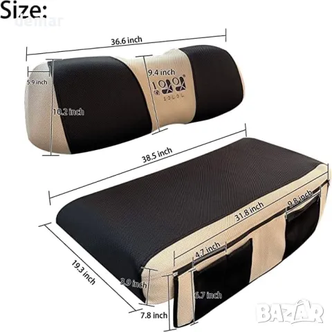 10L0L Калъф за седалка за голф количка EZGO TXT RXV и Club Car DS, снимка 7 - Голф - 50032357