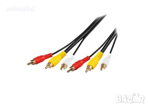 ANIMABG AV кабел RCA към RCA, снимка 3 - USB кабели - 43845340