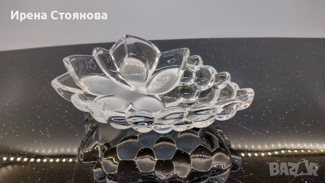 Кристална ваза и фруктиера , снимка 12 - Вази - 44906595