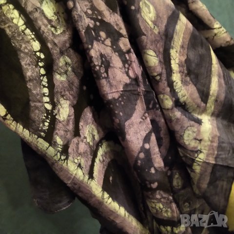 100% КОПРИНА Индийски шал ръчно рисуван  НАМАЛЕНИЕ , снимка 3 - Шалове - 38891337