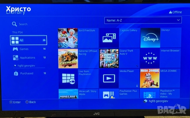 Конзола Sony PlayStation 4, 500 GB + 1бр контролер  , снимка 4 - PlayStation конзоли - 52670018