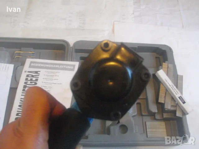 GUDE Пневматичен такер за пирони до 50мм немски оригинал 2004 г. Отличен комплект професионален , снимка 12 - Други инструменти - 47717782