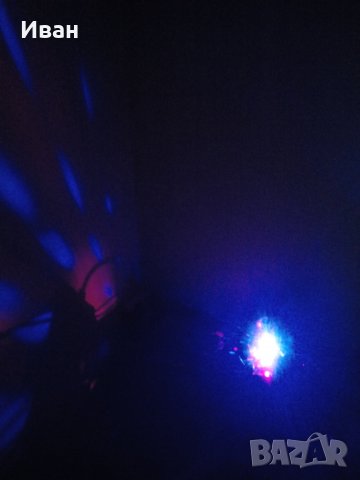 Промо / Мини  DJ лампа разпръскваща цветна светлина + преходник микро УСБ / УСБ 2.0, снимка 13 - Друга електроника - 28107736