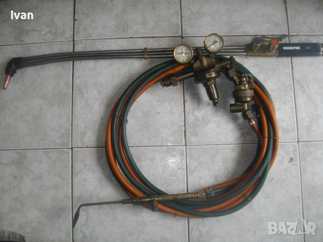 Оксижен Резак 33,5 см с 5м. Маркучи и Редуцир Вентил-2 Манометри/Клапан, снимка 11 - Други инструменти - 40431381