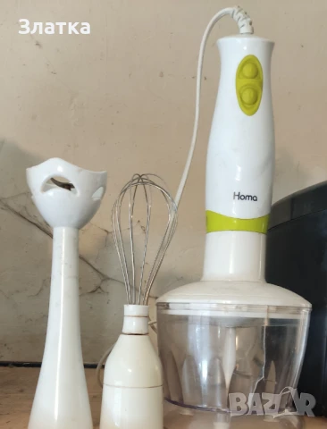 3 в 1- Чопър Пасатор Миксер Функции: Смесване Кълцане Месене Разбиване Пасиране ...