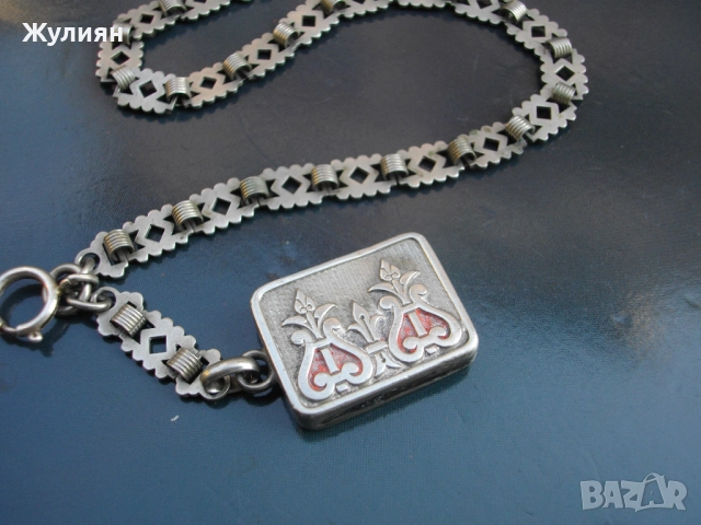 СТАР КЮСТЕК ЗА ДЖОБЕН ЧАСОВНИК, снимка 2 - Антикварни и старинни предмети - 52127775