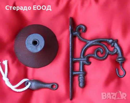 ЧУГУНЕНА КАМБАНКА "ЦВЕТЕ", снимка 3 - Декорация за дома - 47692590