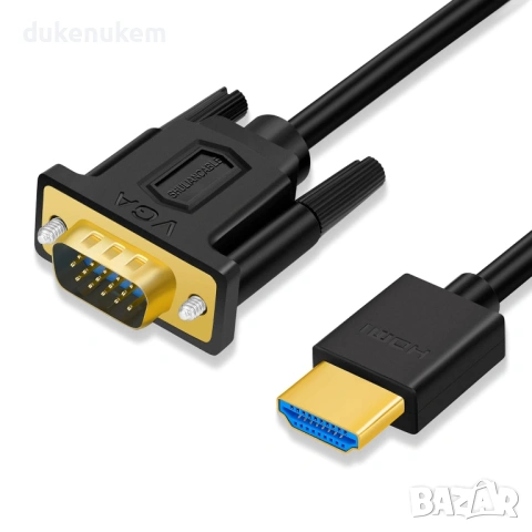 HDMI към VGA кабел  – 1080p Full HD, 1.8 м
