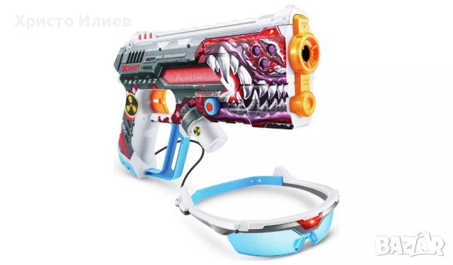 X-Shot Лазерен Бластер Пистолет 2 броя комплект с очила , снимка 5 - Други - 43473678