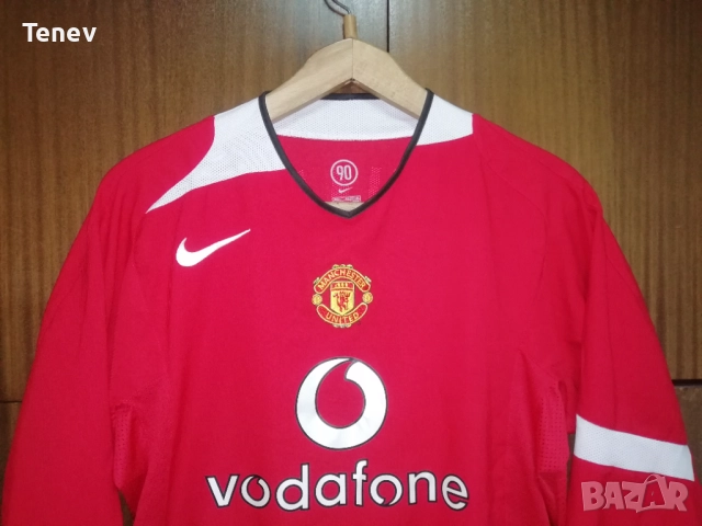 Manchester United Ronaldo 2004 2005 2006 Nike Long Sleeve Home Манчестър Юнайтед Роналдо екип , снимка 4 - Тениски - 52886774