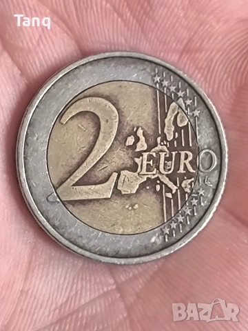 Колекционерска монета 2 евро 2002г., снимка 3 - Нумизматика и бонистика - 53209169