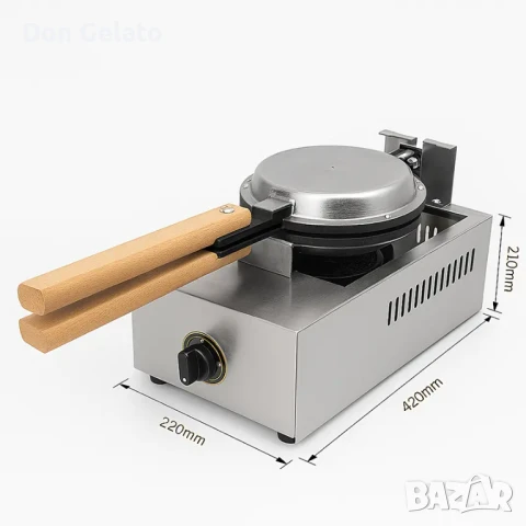 Професионален гофретник за бъбъл гофрети на газ, снимка 3 - Гофретници - 51268461