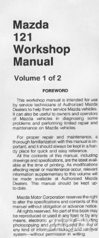 MAZDA - 6 ръководства за експлоатация и ремонт /на CD/, снимка 17 - Специализирана литература - 51964127