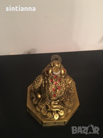  Трикрака жаба Фън Шуй, снимка 7 - Декорация за дома - 27346004