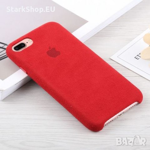 ЛУКС оригинален iPhone Алкантара кейс case за X XS MAX 7 8 Plus 6 6s , снимка 3 - Калъфи, кейсове - 26583808