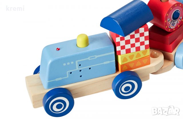 НОВИ! Дървен дидактически влак със звук и светлина , снимка 3 - Образователни игри - 29048643