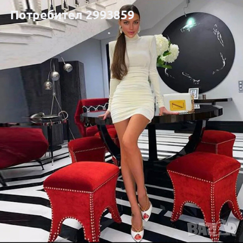 Рокля Body Icon*velvet*кадифе ХС-С, снимка 2 - Рокли - 44865724