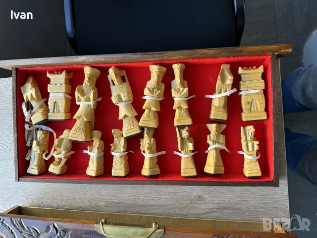 Шах винтидж стил,изцяло ръчно изработен, снимка 16 - Шах и табла - 48211039