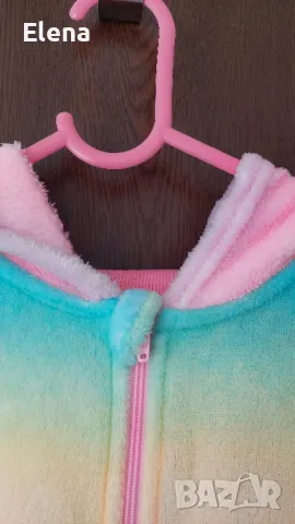 Гащеризон ватиран за дома за момиче Единорог H&M 134-140 р , снимка 10 - Детски комплекти - 49110073