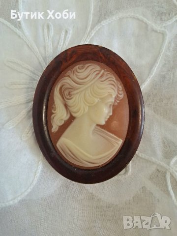 Винтидж брошка,,камея,, ,Франция