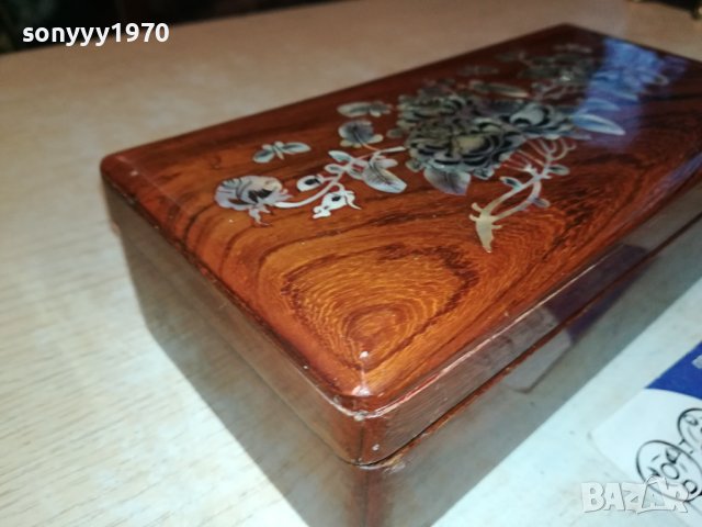 КУТИЯ ОТ ЕКЗОТИЧНО ДЪРВО-ВНОС ФРАНЦИЯ 0301240852, снимка 10 - Антикварни и старинни предмети - 43633942