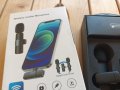 Безжични микрофони-репортерски за APPLE, снимка 12