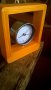 часовник за бюро луксозен дървен с будилник, Германия Бремен уникат, снимка 3